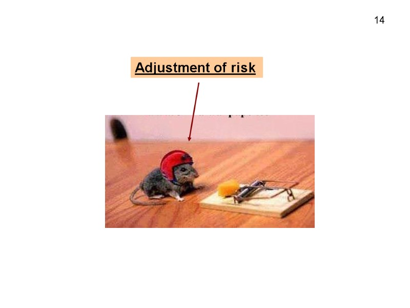 Adjustment of risk 14